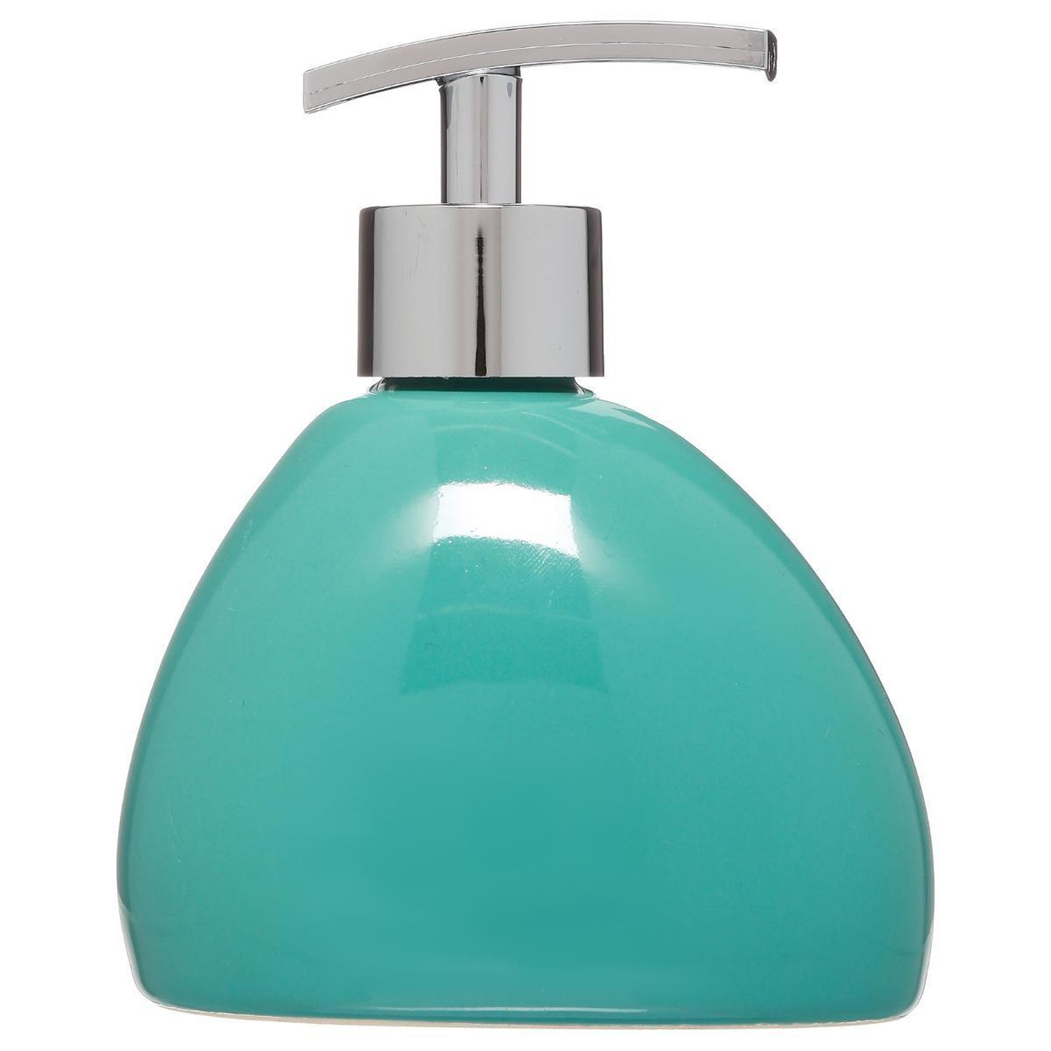 Voir la diapositive 2 : FIVE Distributeur de savon  galet  14cm turquoise