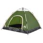 Voir la diapositive 4 : VIDAXL Tente de camping 3 personnes vert liberation rapide
