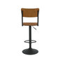 Voir la diapositive 3 : Rendez vous déco Lot de 2 chaises de bar réglables 60/80 cm en bois foncé-Clem
