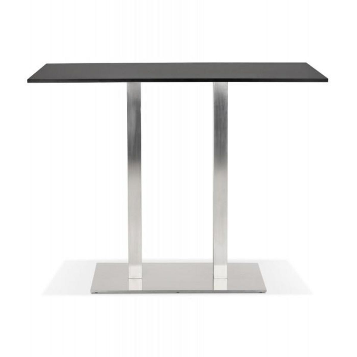 Paris Prix Table Haute Mange-Debout  Pansy  160cm Noir & Argent