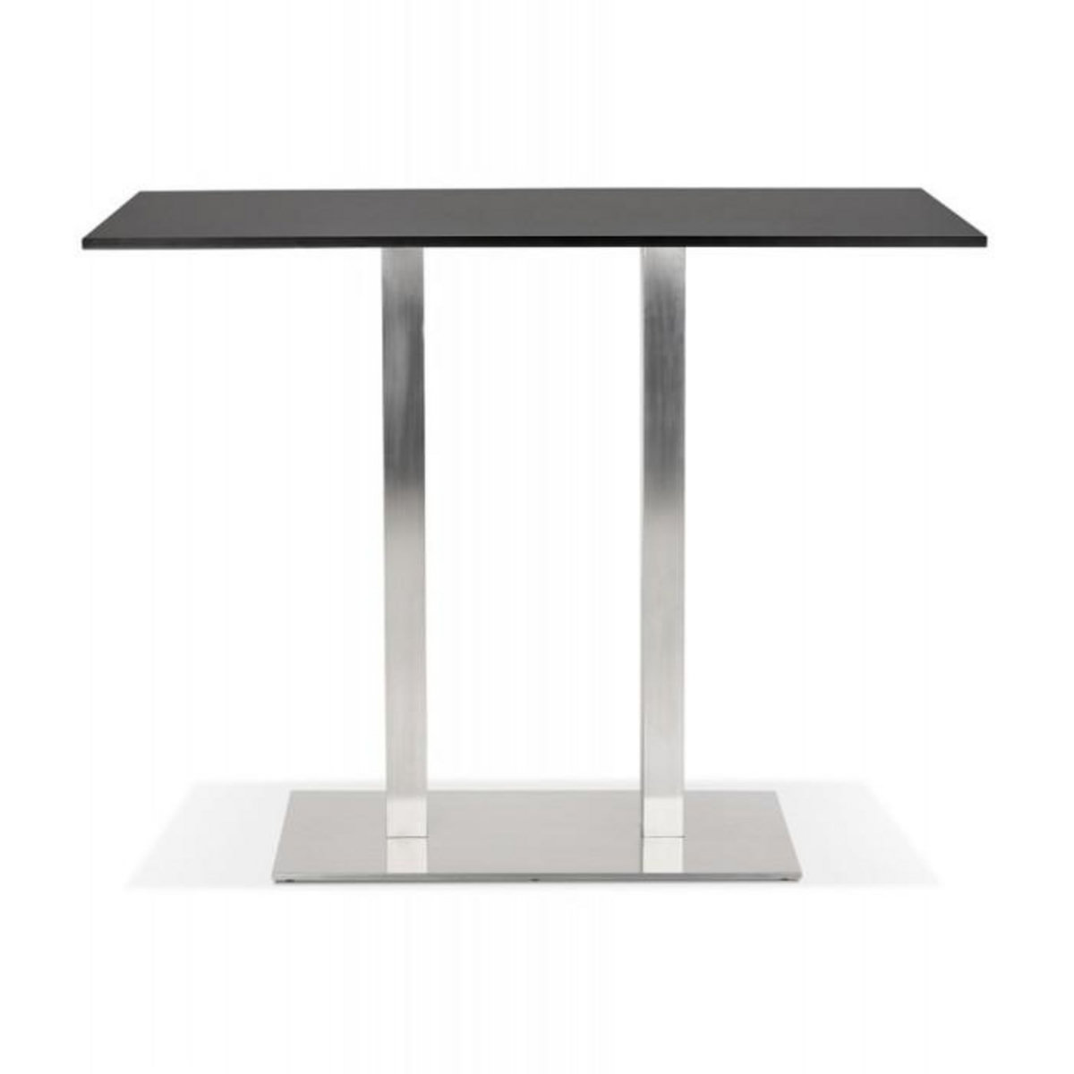 Paris Prix Table Haute Mange-Debout  Pansy  160cm Noir & Argent