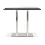 Voir la diapositive 2 : Paris Prix Table Haute Mange-Debout  Pansy  160cm Noir & Argent