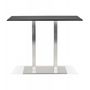 Voir la diapositive 2 : Paris Prix Table Haute Mange-Debout  Pansy  160cm Noir & Argent