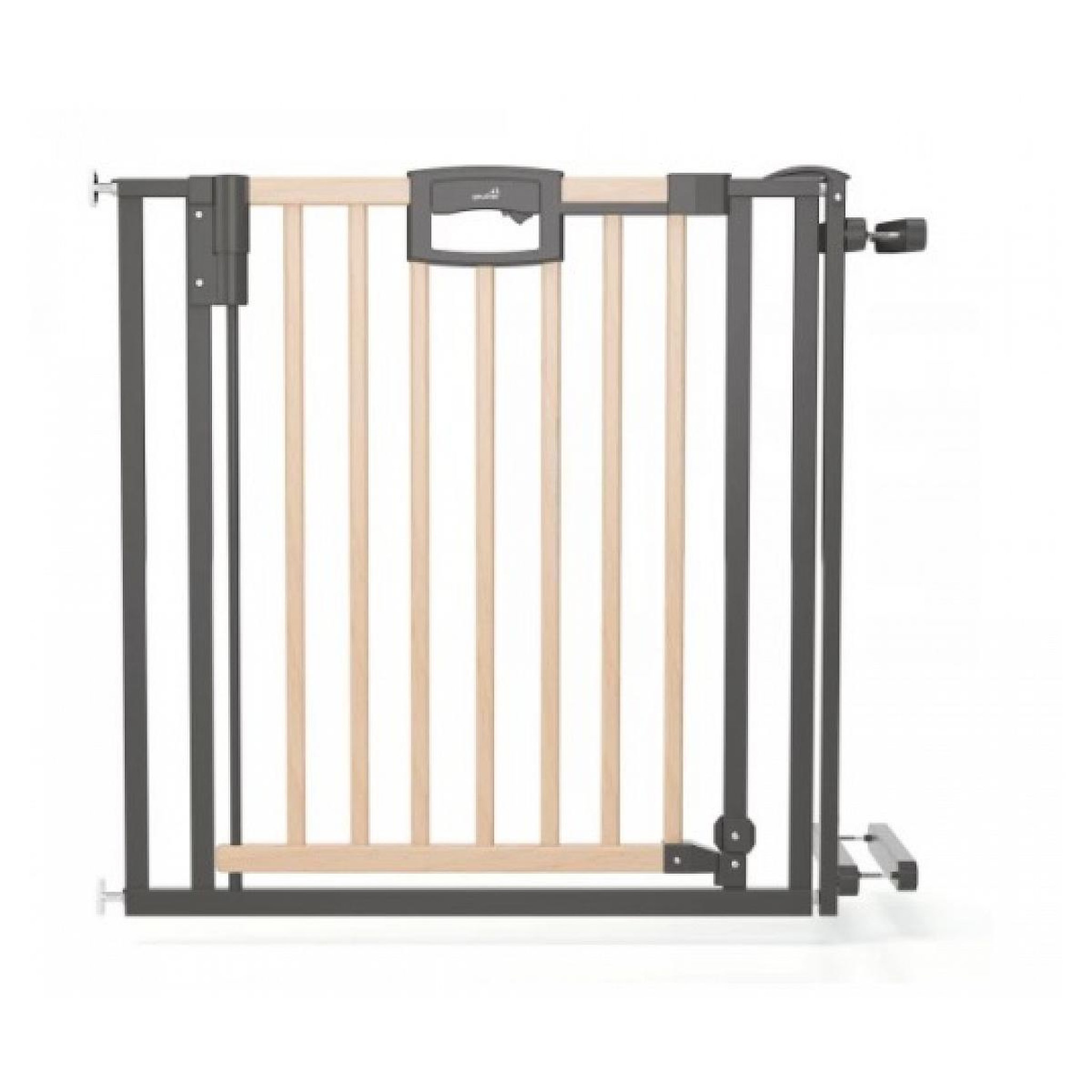 Voir la diapositive 1 : GEUTHER Barrière d'escalier à pression Easylock Plus  bois/métal 84,5 cm - 92,5 cm Nature