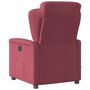 Voir la diapositive 5 : VIDAXL Fauteuil de massage inclinable Rouge bordeaux Tissu