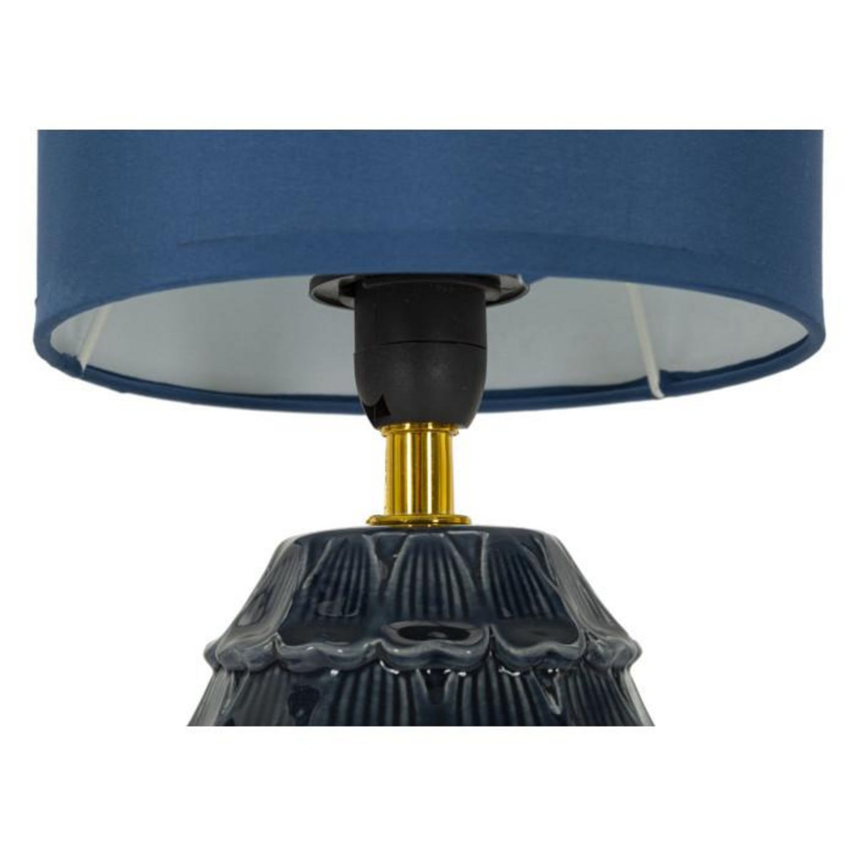 Paris Prix Lampe à Poser en Céramique  Pigny  30cm Bleu