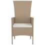 Voir la diapositive 5 : VIDAXL Chaises de jardin avec coussins lot de 2 Resine tressee Beige