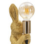 Voir la diapositive 3 : Paris Prix Lampe à Poser en Résine  Rabbit  35cm Or