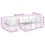 Voir la diapositive 6 : VIDAXL Salon de jardin 8 pcs avec coussins sapin douglas solide