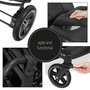 Voir la diapositive 4 : HAUCK Poussette double Uptown Duo Noir