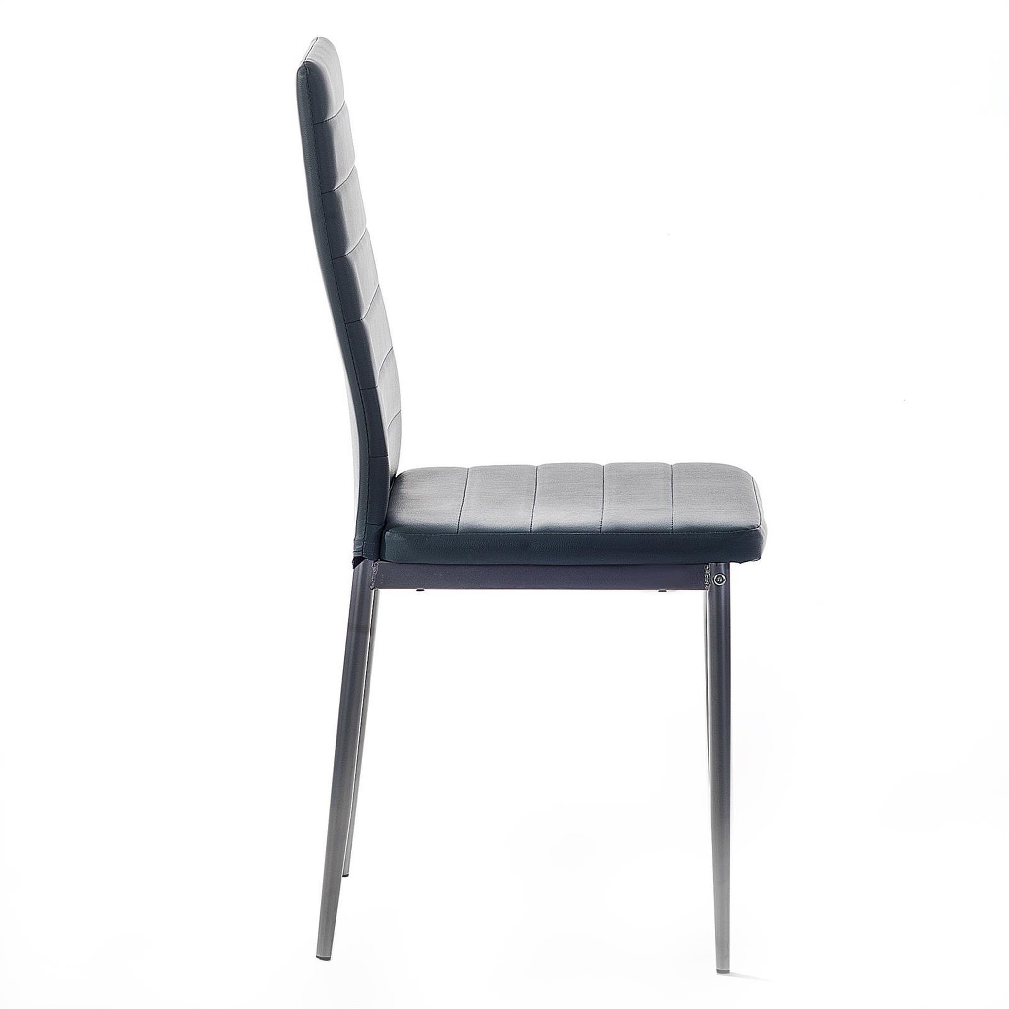 Voir la diapositive 4 : IDIMEX Lot de 4 chaises nathalie, en synthétique
