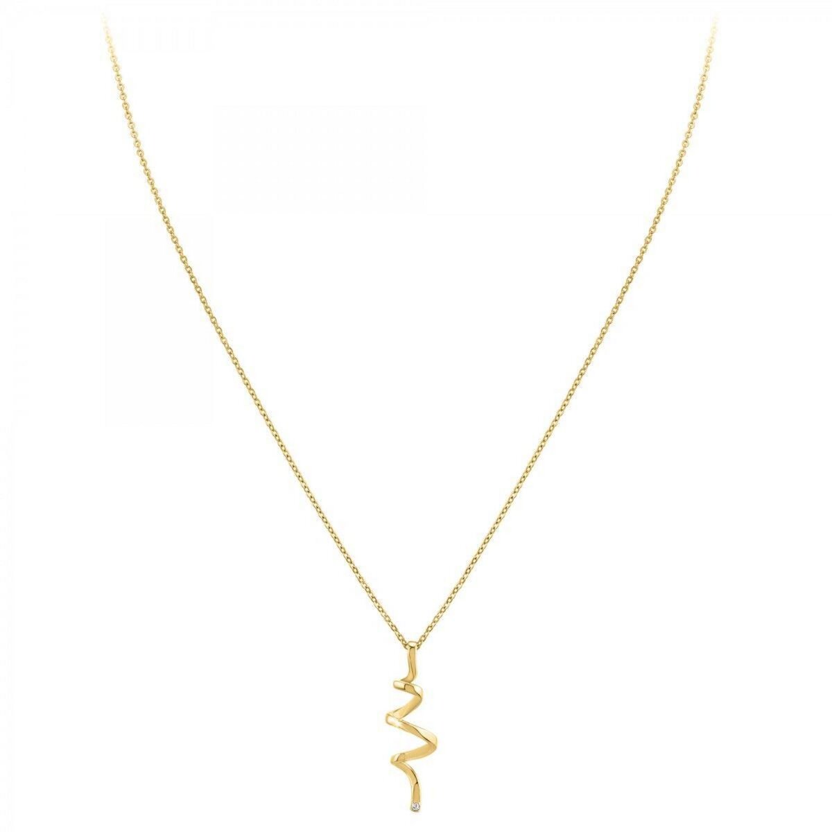 SC BOHEME Collier par SC Bohème orné d'un véritable diamant blanc