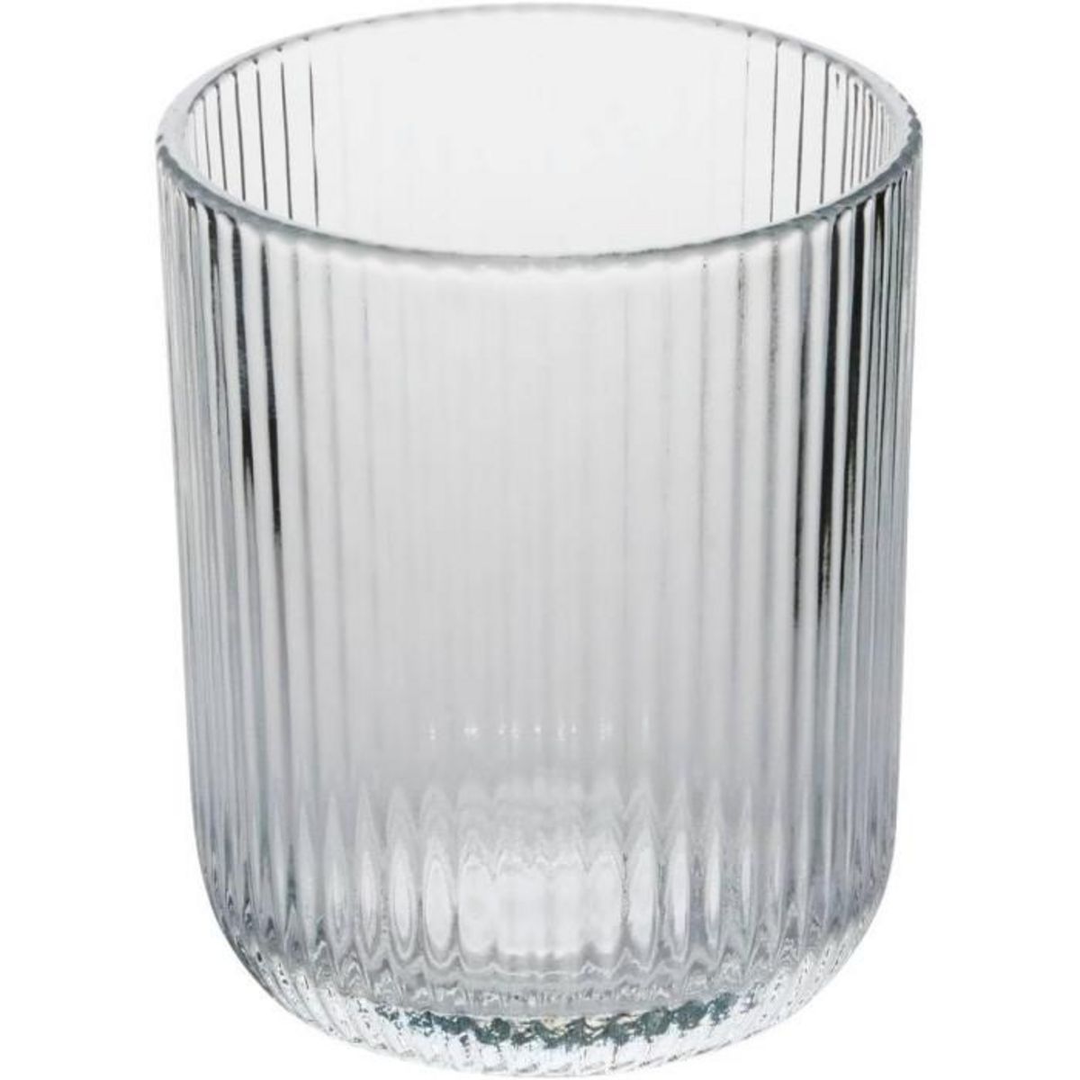 SECRET DE GOURMET Lot de 6 Gobelets Bas Strie  Ema  25cl Transparent