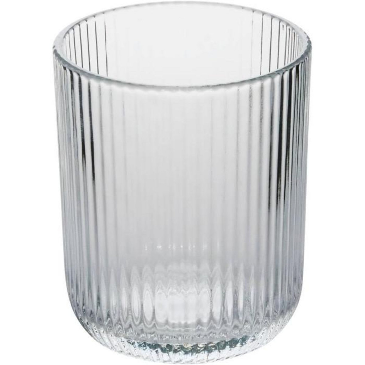 SECRET DE GOURMET Lot de 6 Gobelets Bas Strie  Ema  25cl Transparent