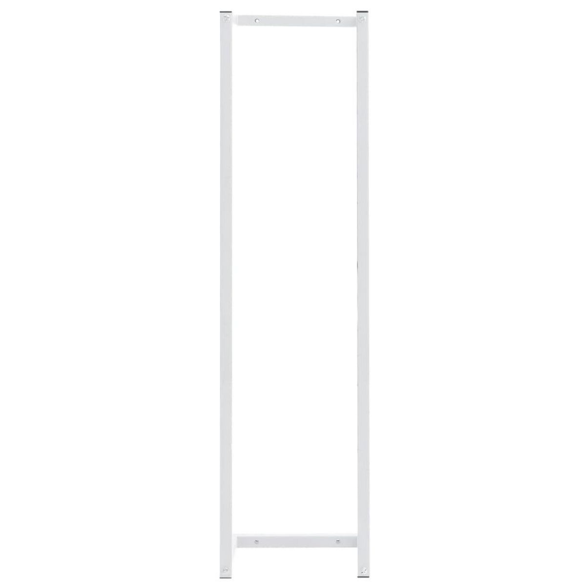 VIDAXL Porte-serviette Blanc 25x20x95 cm Acier