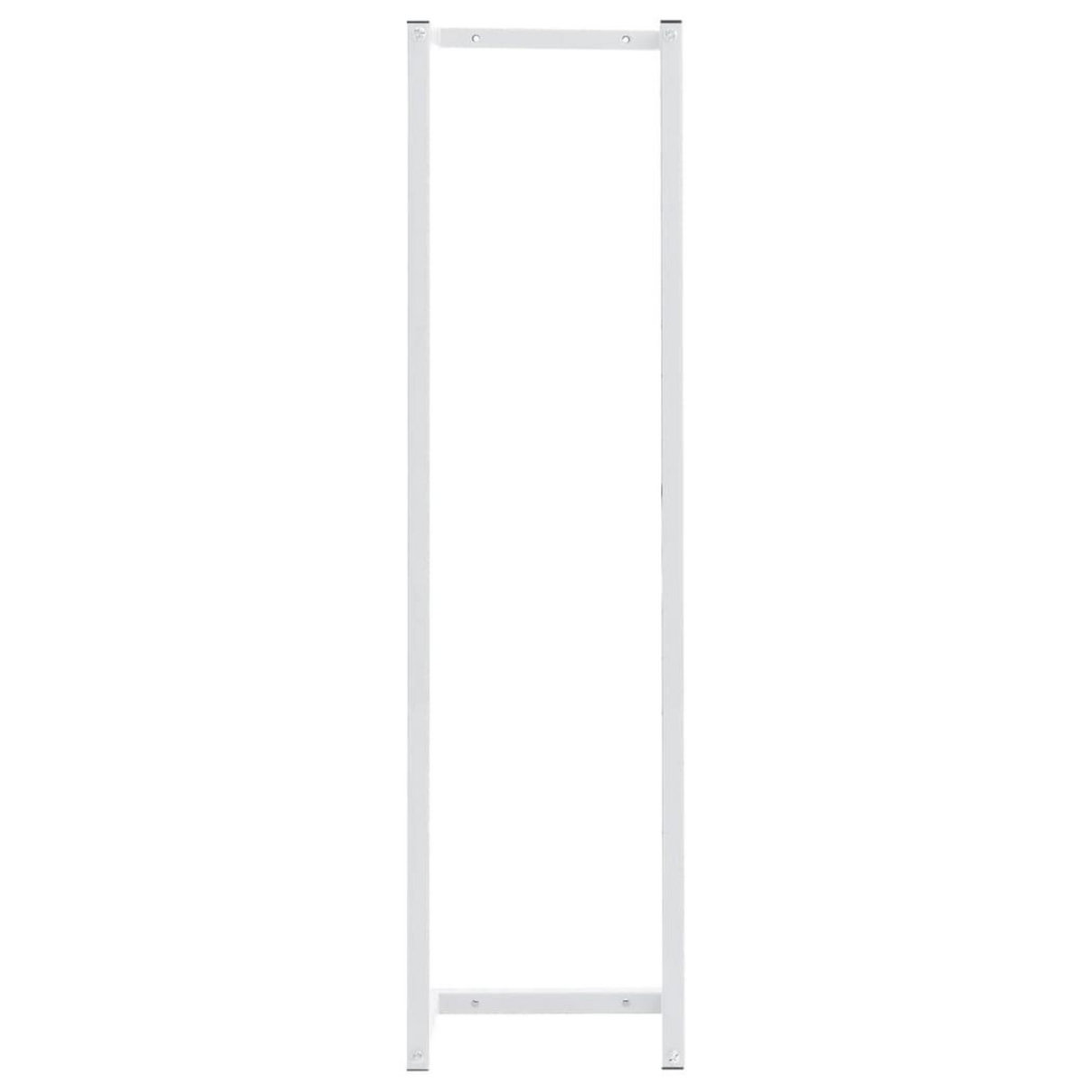VIDAXL Porte-serviette Blanc 25x20x95 cm Acier