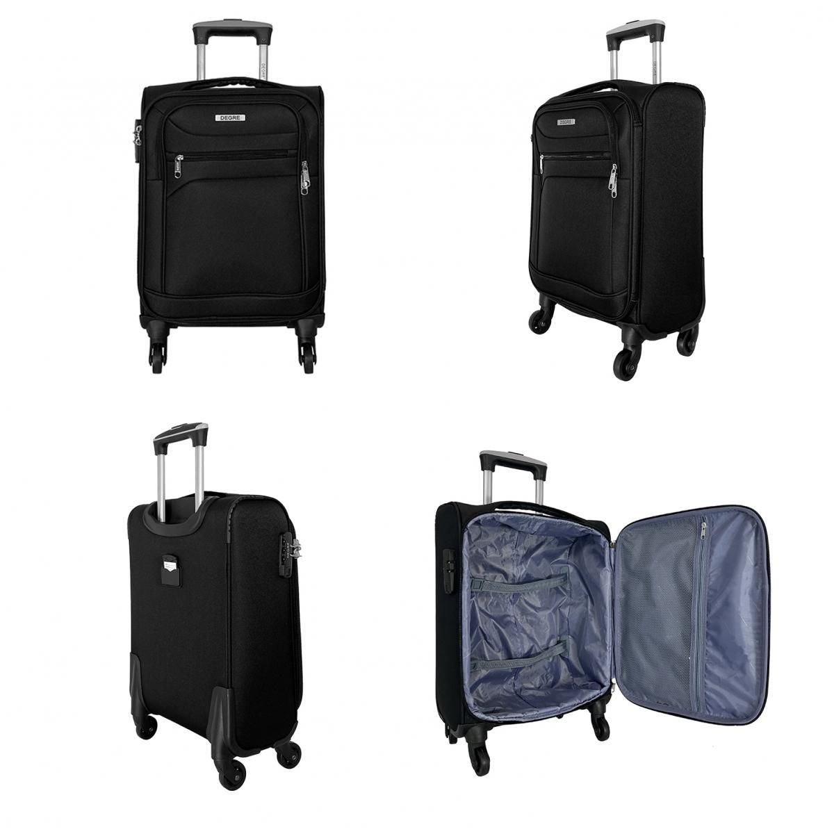 Degré Lot 3 valises souples dont 1 valise cabine