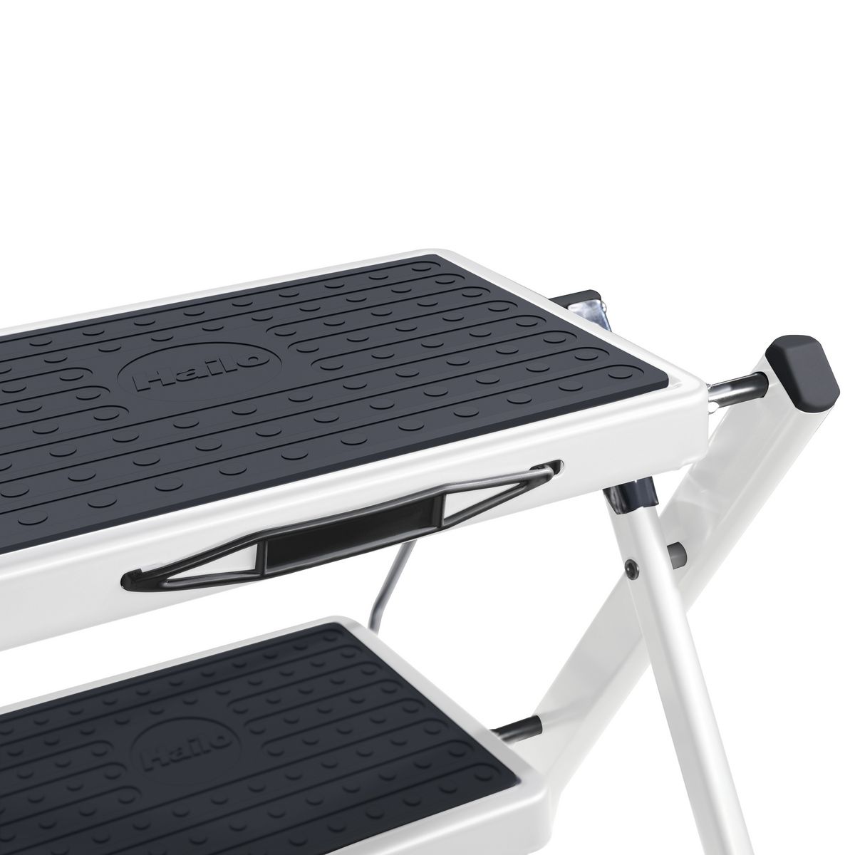 HAILO Marchepied 2 marches antidérapantes pliable blanc - MINI