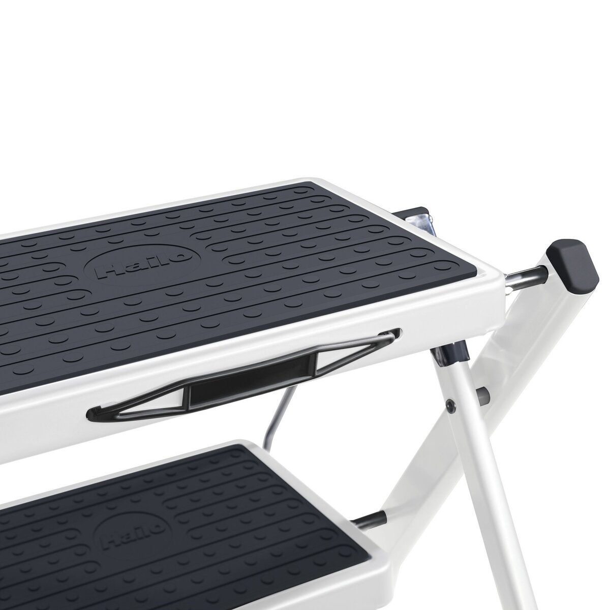 HAILO Marchepied 2 marches antidérapantes pliable blanc - MINI