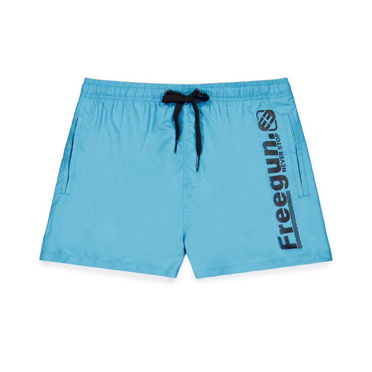 FREEGUN Boardshort court garçon avec ceinture demi-élastiquée