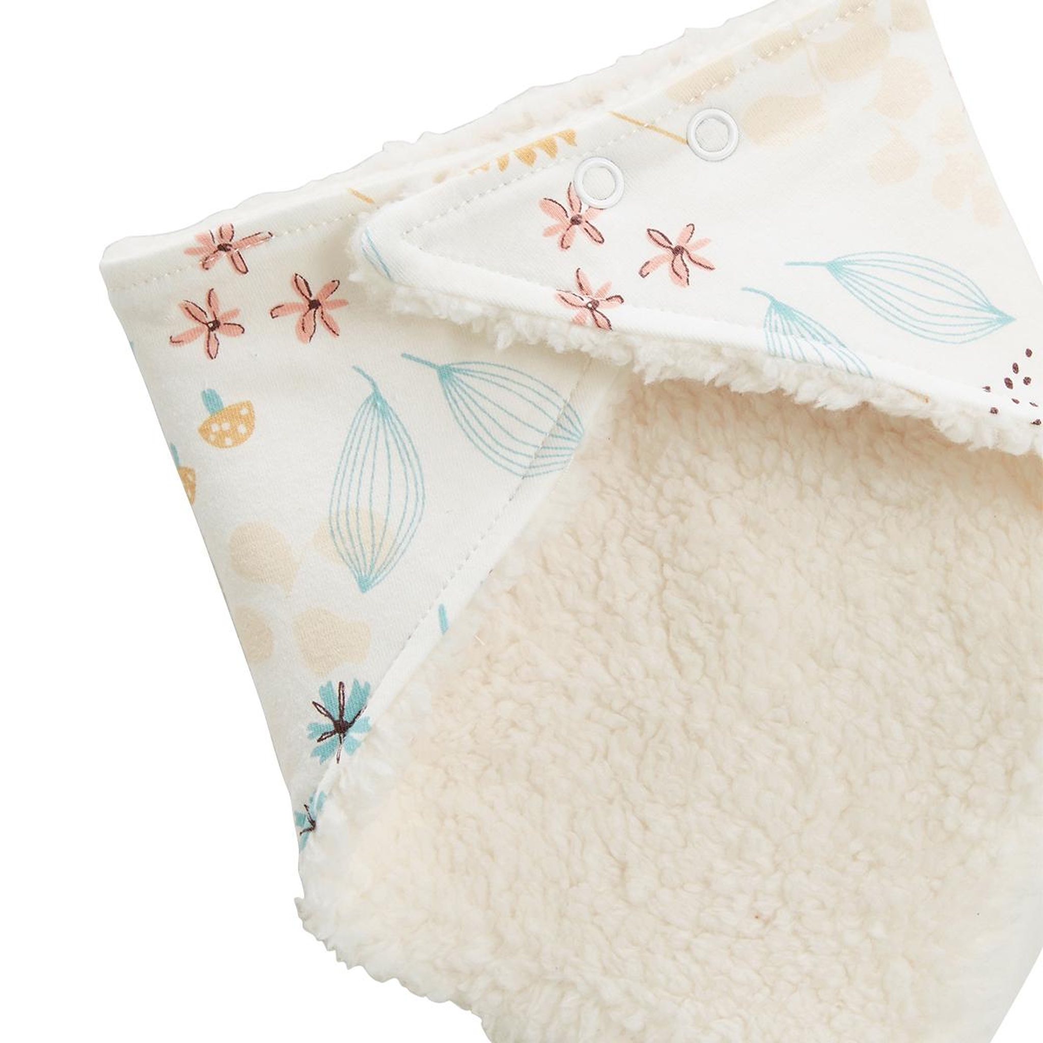 Voir la diapositive 2 : Petit Béguin Foulard enfant en sherpa bloom