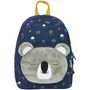 Voir la diapositive 1 : Sac maternelle doudou 2D bleu OURS