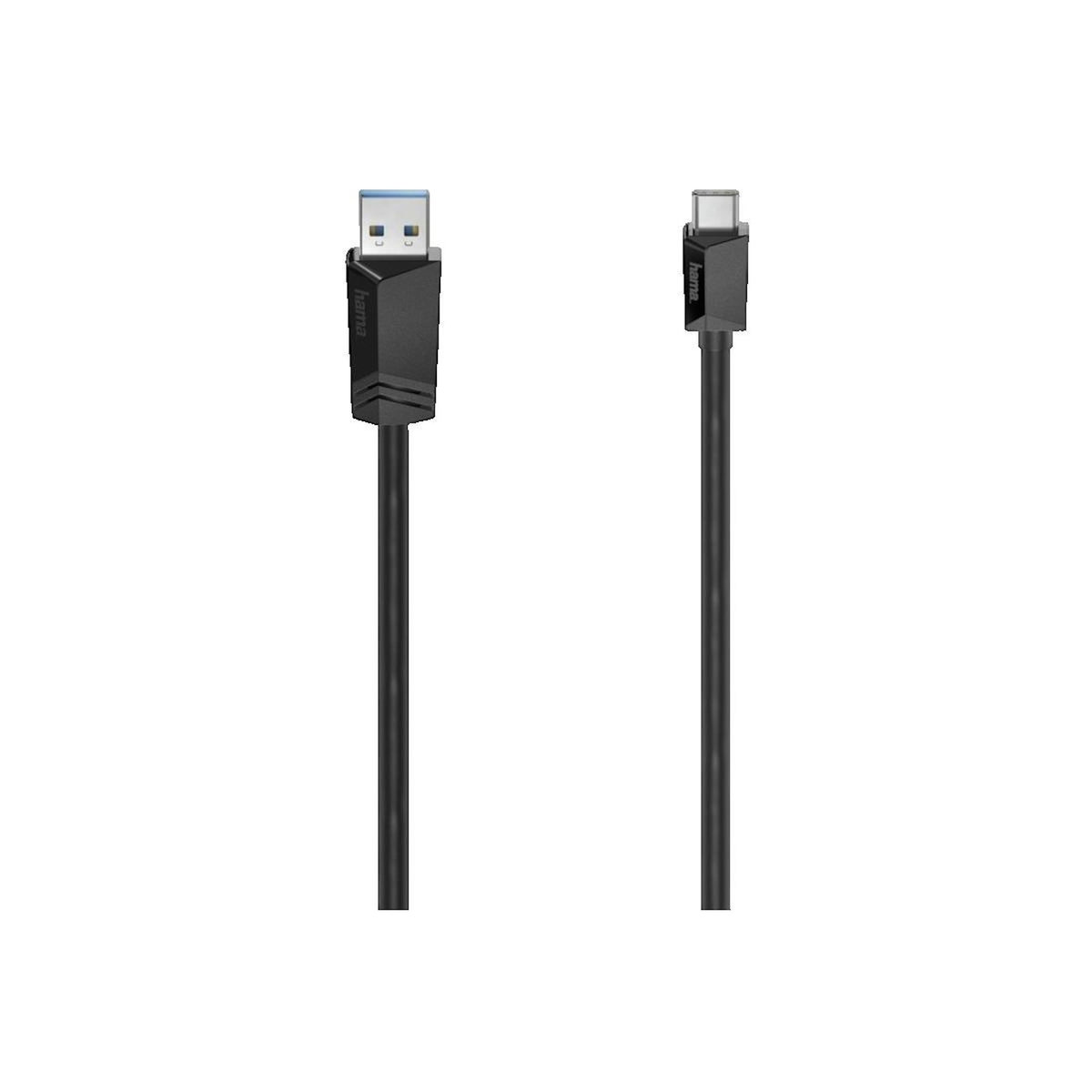 Hama Câble USB Hama 00200651 USB 3.2 Gen 1 USB C vers USB A 0,75 m Noir