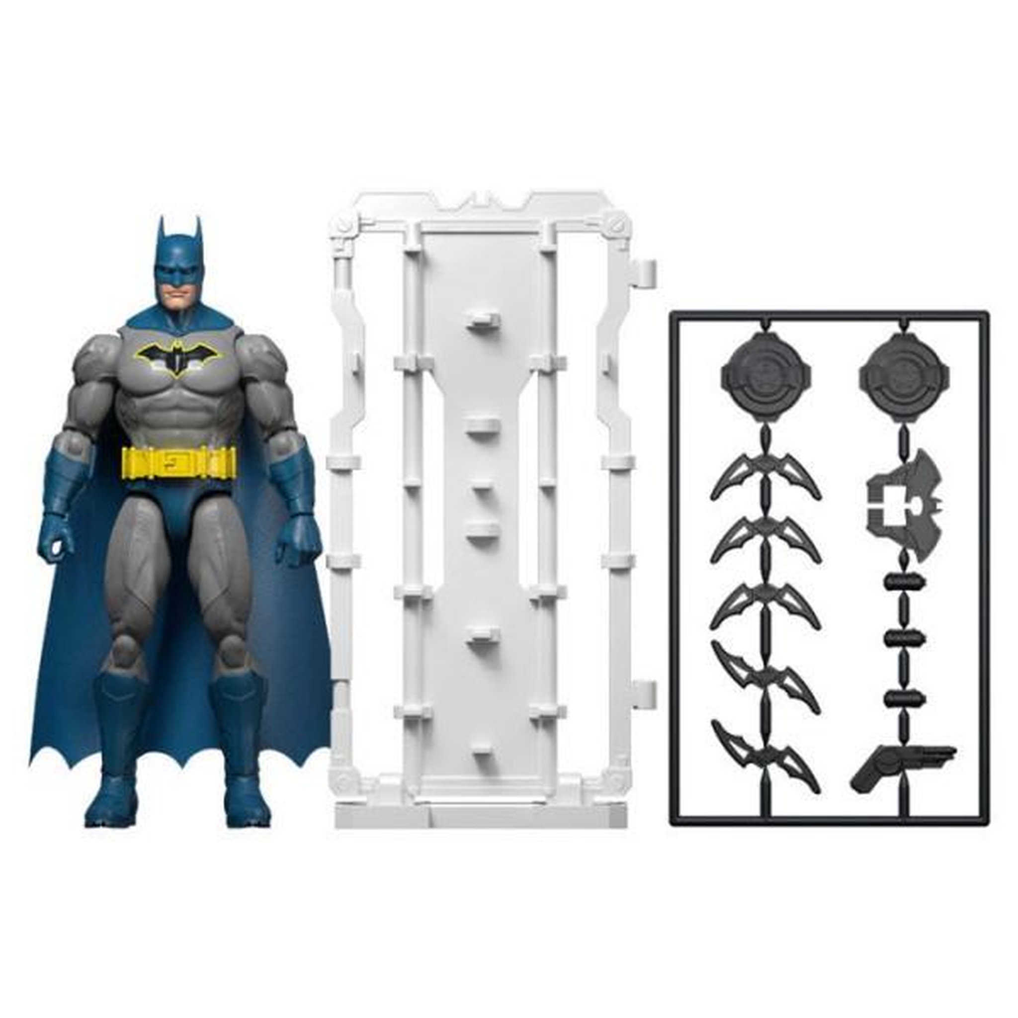 MATTEL Figurine articulée - DC Premier - Batman 16,5 cm - 22 points d'articulation - Cape en tissu et accessoires - Dès 4 ans