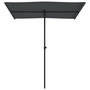 Voir la diapositive 4 : VIDAXL Parasol de jardin avec mat en aluminium 180x110 cm anthracite