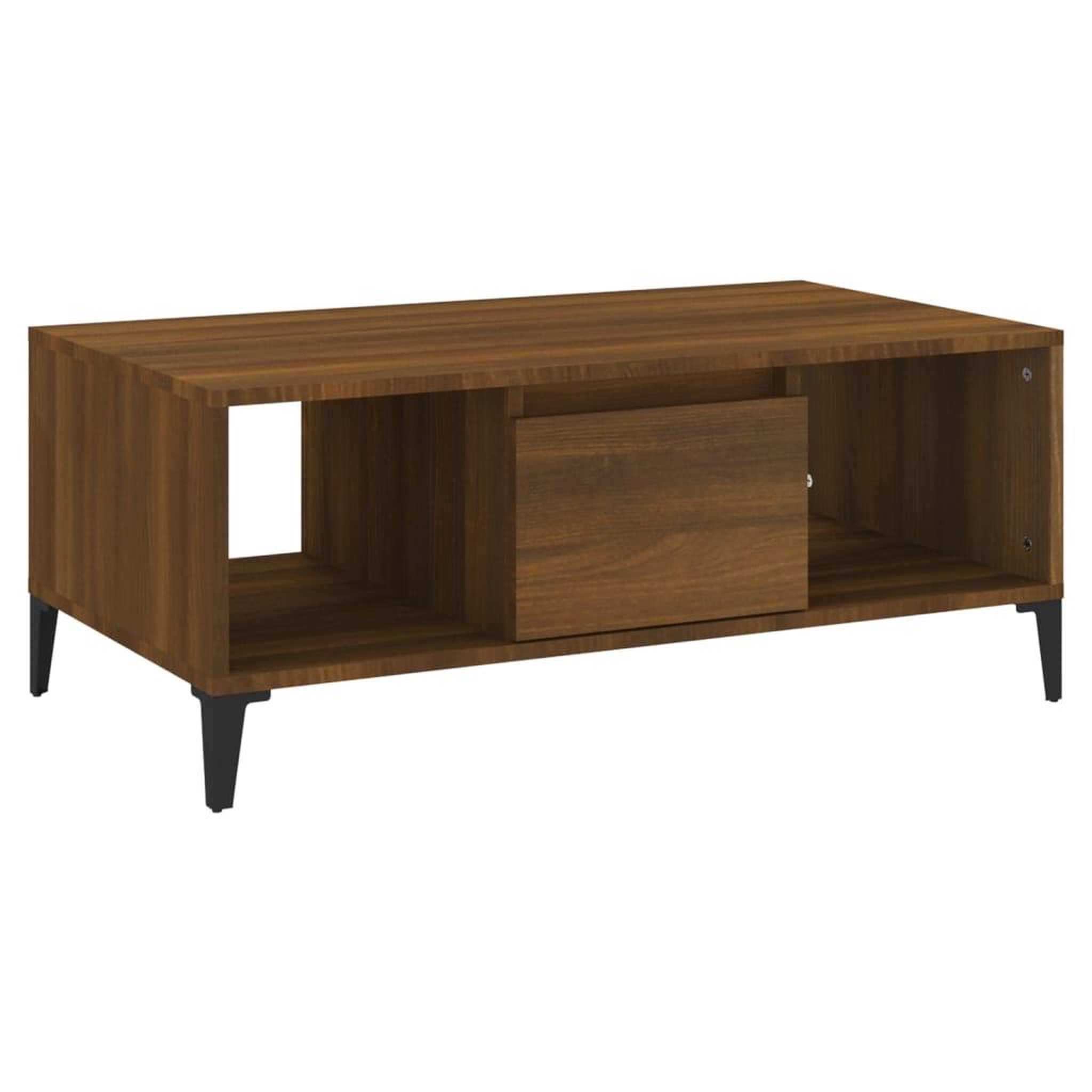 Voir la diapositive 2 : VIDAXL Table basse Chene marron 90x50x36,5 cm Bois d'ingenierie