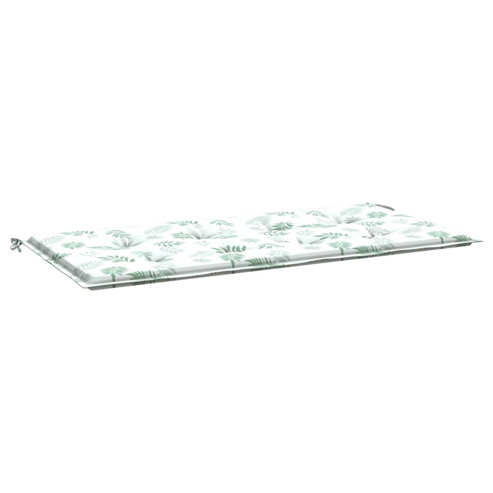 Voir la diapositive 2 : VIDAXL Coussin de banc de jardin motif de feuilles 120x50x3 cm