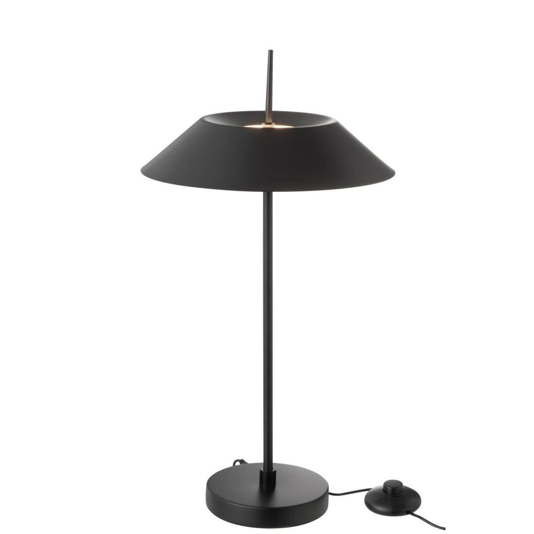 Voir la diapositive 2 : J-LINE Lampe à poser led en métal  christi  56cm noir