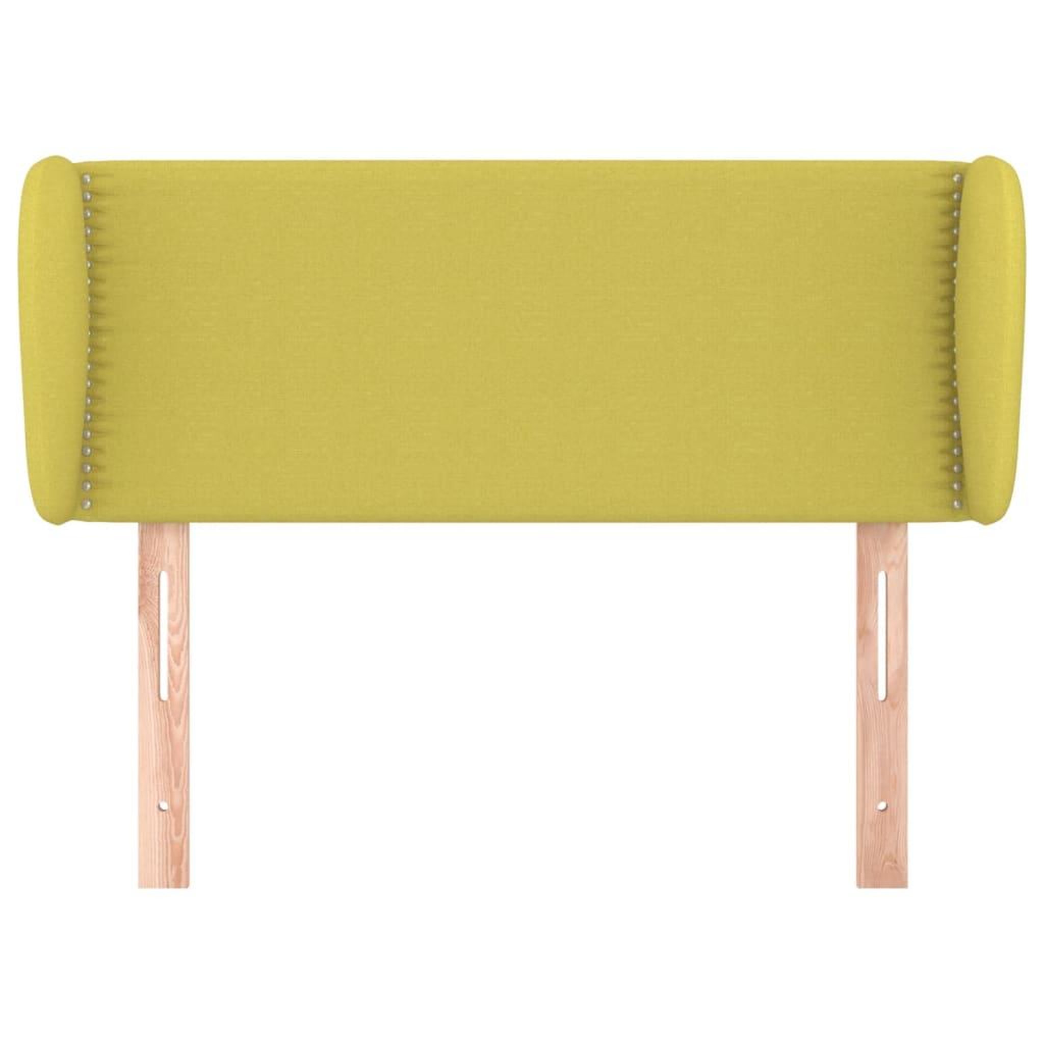 Voir la diapositive 3 : VIDAXL Tete de lit avec oreilles Vert 93x23x78/88 cm Tissu
