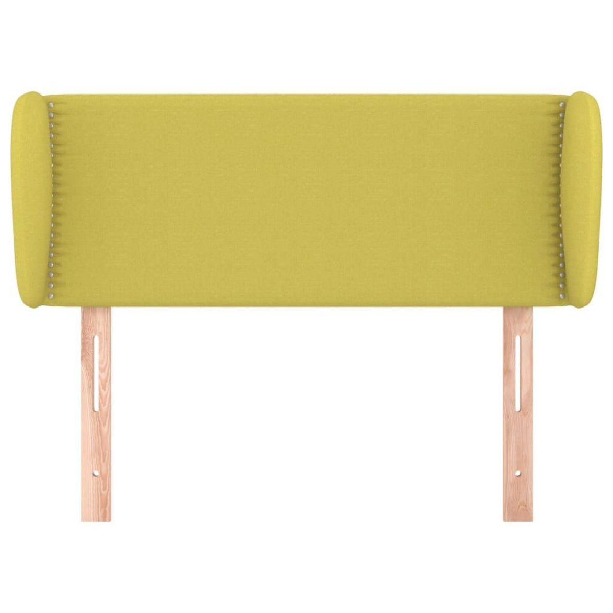 VIDAXL Tete de lit avec oreilles Vert 93x23x78/88 cm Tissu