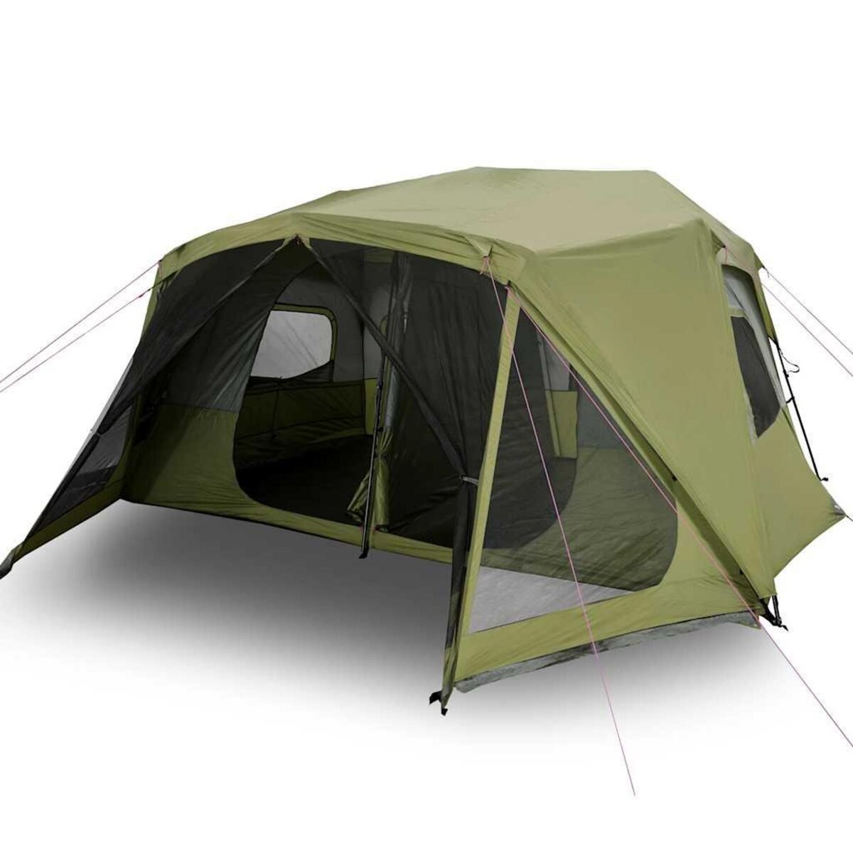 VIDAXL Tente familiale 10 personnes vert liberation rapide impermeable