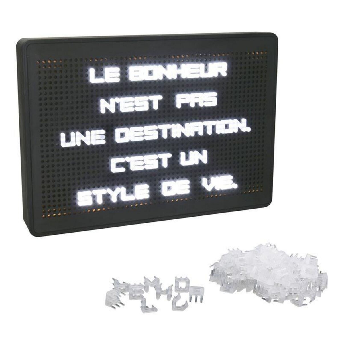 Paris Prix Tableau à Message Lumineux  200 Lettres  29cm Noir