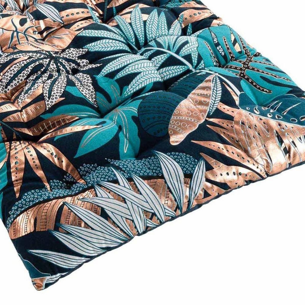 Douceur d'Intérieur Matelas de sol 60x120 cm métallisé Alianor coton