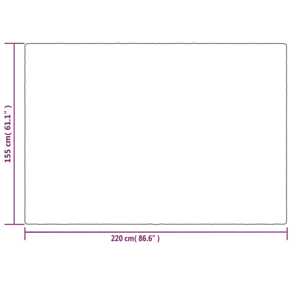 VIDAXL Couverture lestee avec housse Gris 155x220 cm 7 kg Tissu