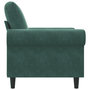 Voir la diapositive 5 : VIDAXL Fauteuil Vert fonce 60 cm Velours