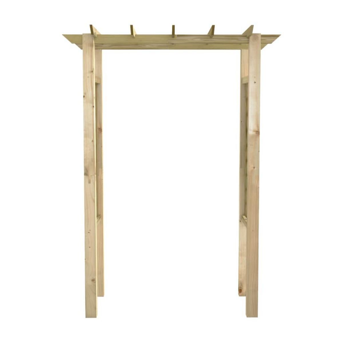 VIDAXL Arche pour rosiers 150 x 60 x 204 cm bois impregne