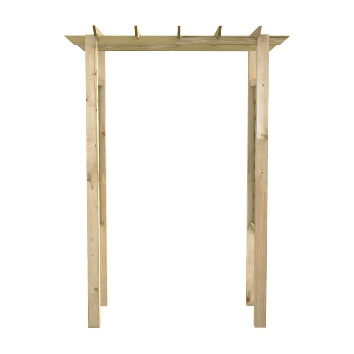 VIDAXL Arche pour rosiers 150 x 60 x 204 cm bois impregne