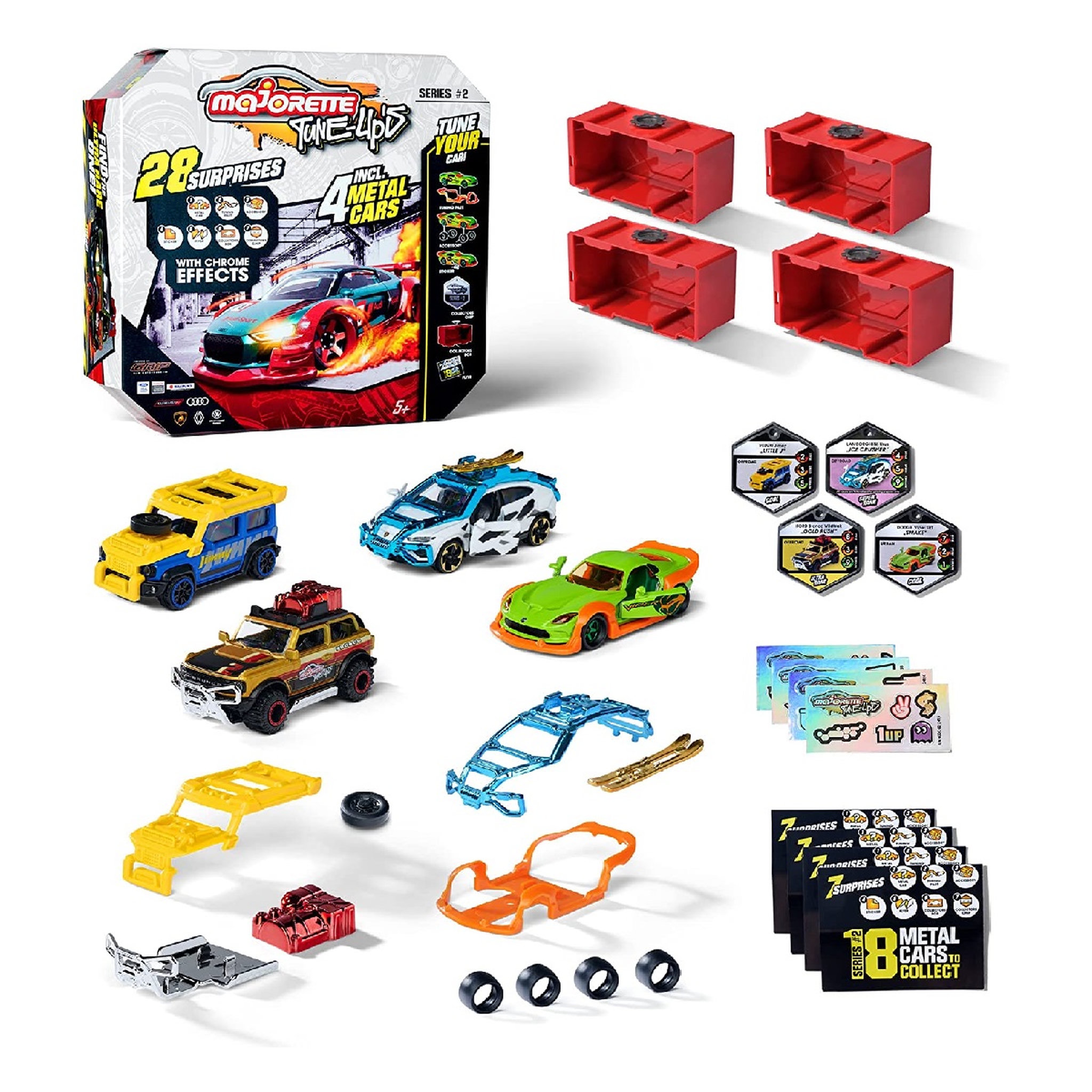 Voir la diapositive 2 : SIMBA Coffret 4 véhicules Tune's up Majorette