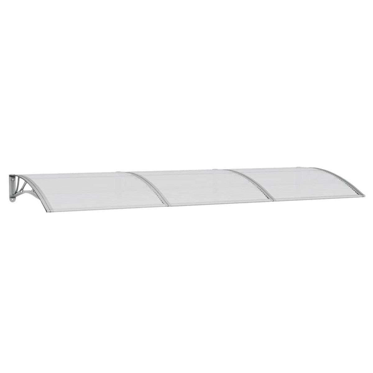 VIDAXL Auvent de porte Gris 300x100 cm Polycarbonate