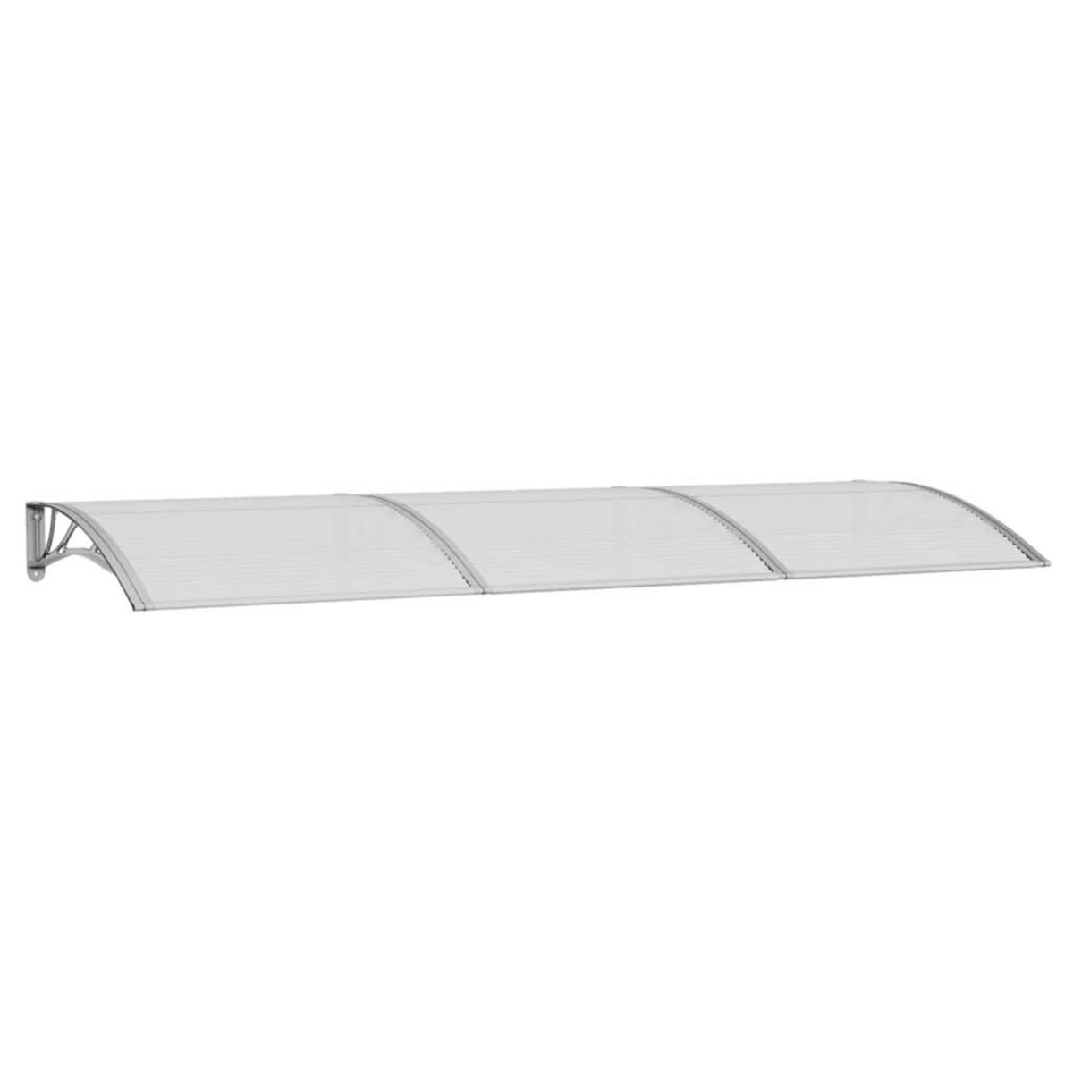 VIDAXL Auvent de porte Gris 300x100 cm Polycarbonate