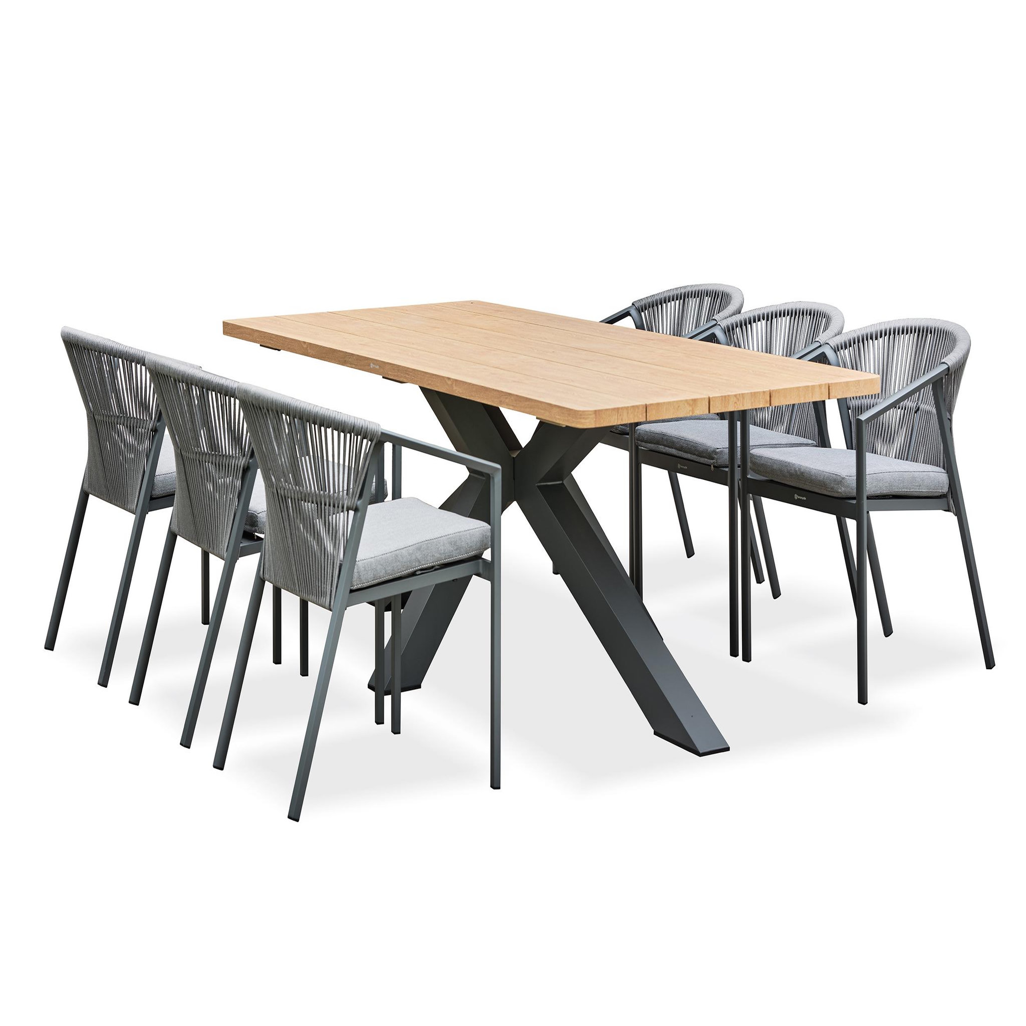 Voir la diapositive 1 : DCB GARDEN Ensemble repas de jardin (6 places)