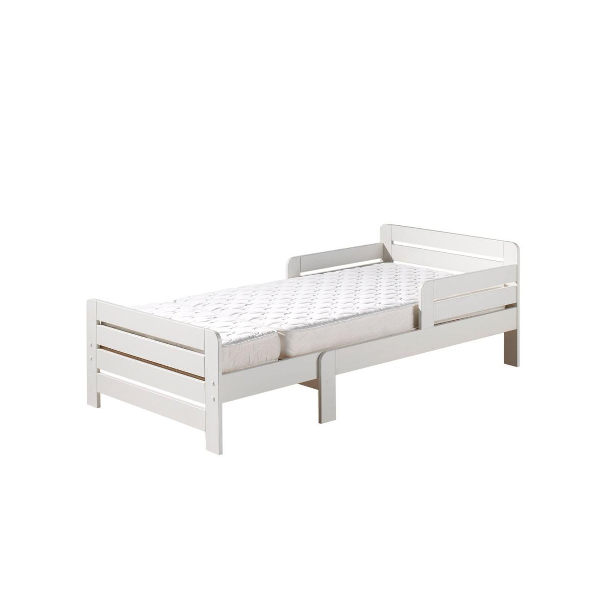 Voir la diapositive 4 : Paris Prix Pack - Lit Évolutif & Matelas Enfant  Jumper  90x140cm Blanc