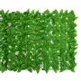 VIDAXL Ecran de balcon avec feuilles vert 300x100 cm