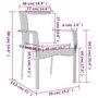 Voir la diapositive 6 : VIDAXL Ensemble a manger de jardin 5 pcs coussins gris resine tressee