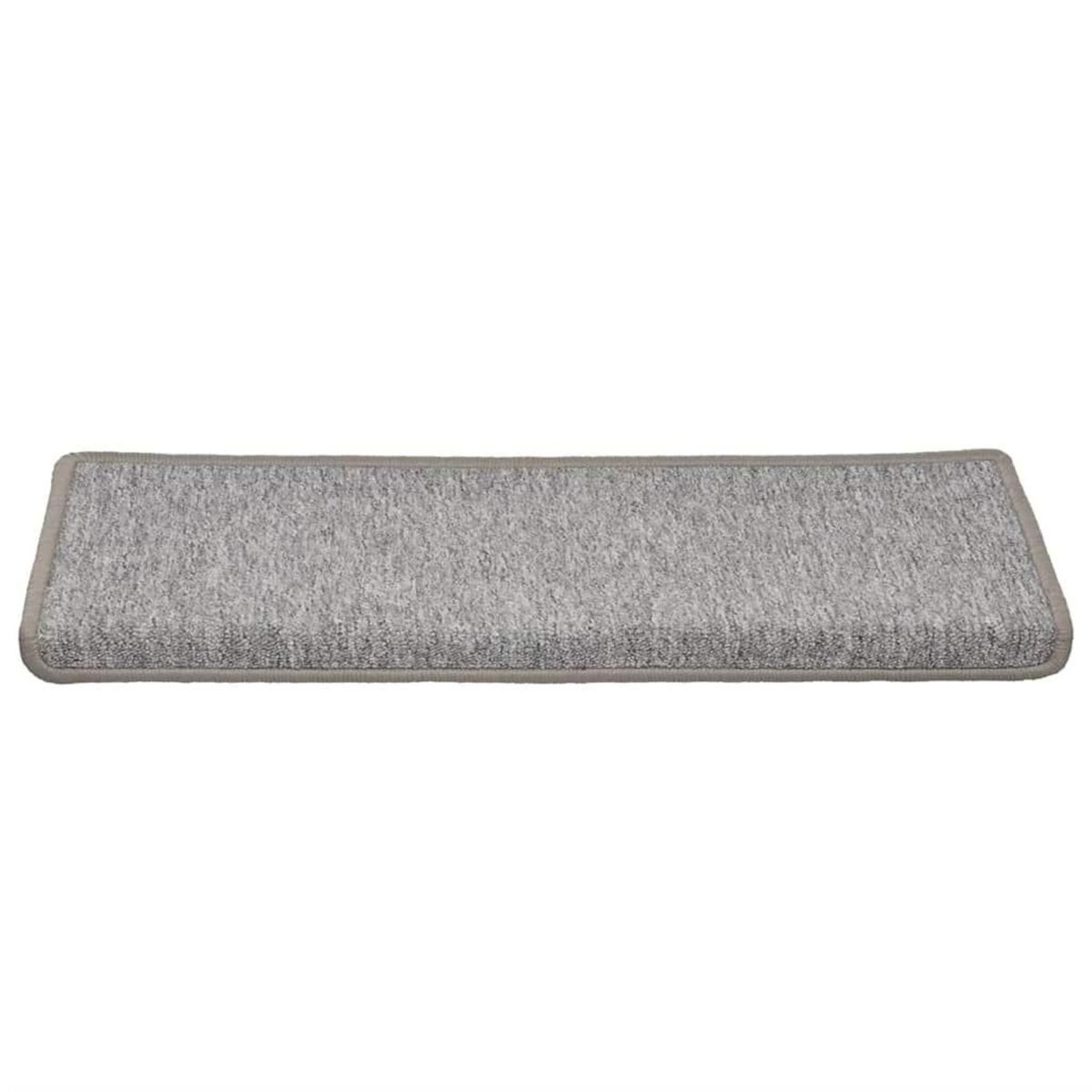 VIDAXL Tapis d'escalier 30 pcs 65x21x4 cm Gris clair