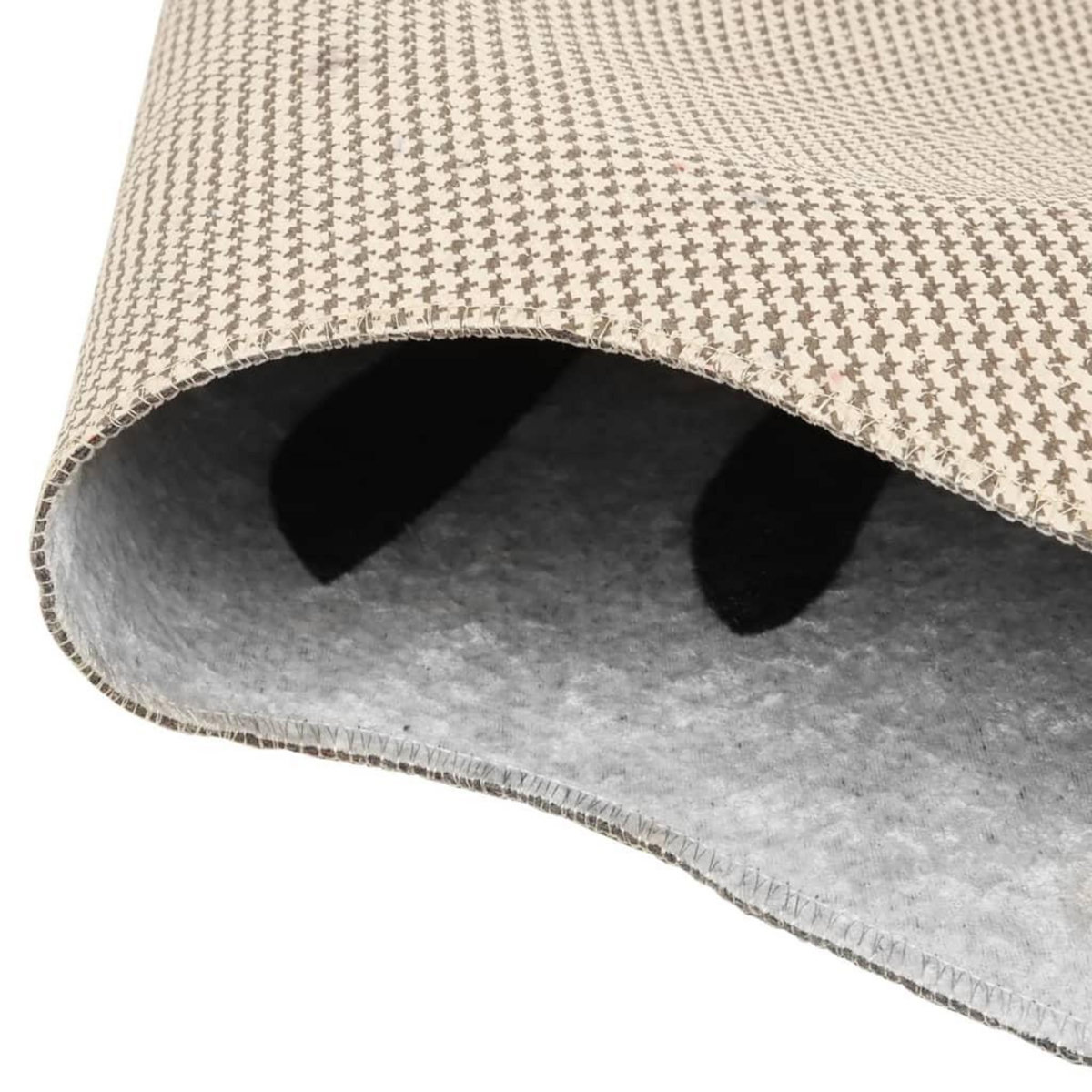 VIDAXL Tapis noir et blanc 120x170 cm motif zebre lavable antiderapant